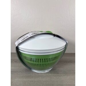 Sabatier 2-in-1 Salad Spinner Large Small Berry Spinner Set Green White 1040029